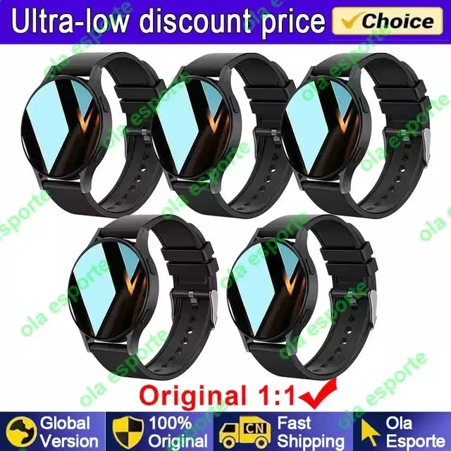 Samsung-Galaxy Smartwatch para homens e mulheres, monitoramento de saúde AMOLED, relógio impermeável, assistente de voz, chamada Bluetooth, relógio inteligente, 2022