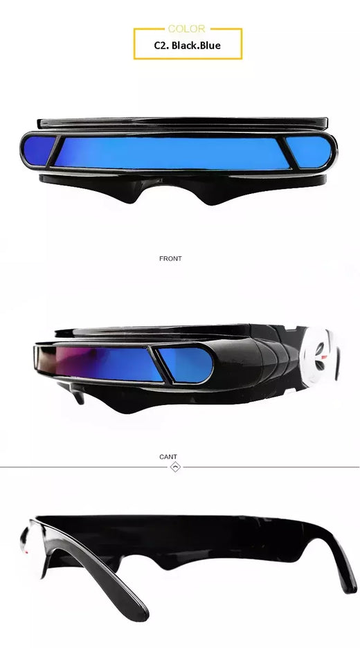 X-men Cyclops Cosplay óculos polarizados para homens mulheres Memory Material Shield Designer Sunglasses
