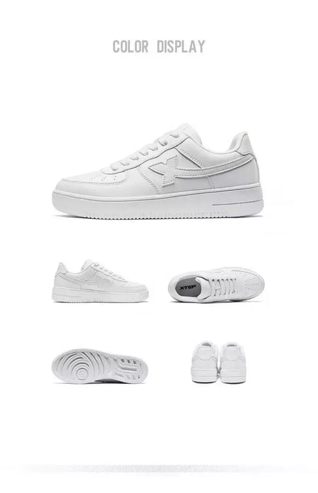 Xtep sapatos de skate antiderrapante resistente ao desgaste casual branco casal tênis de skate masculino feminino sapatos de marca de luxo 881219319851