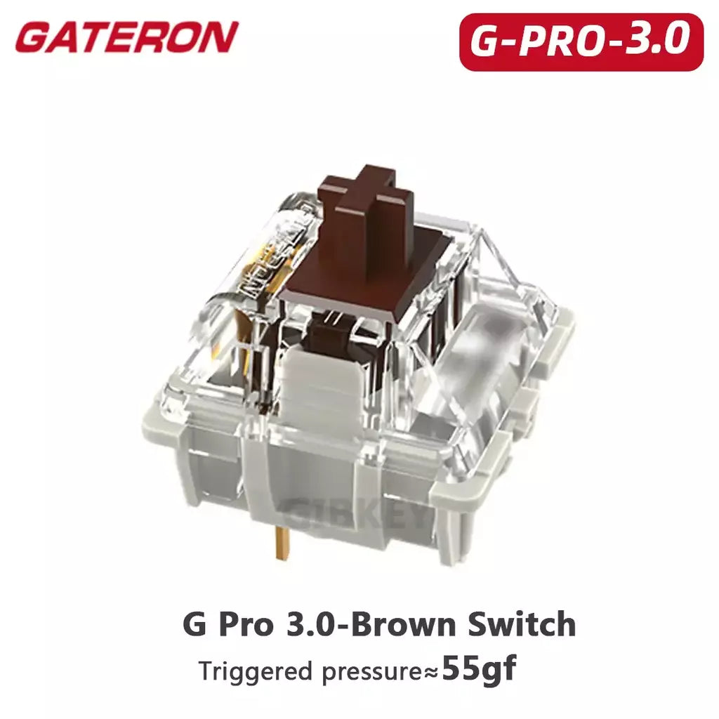 Gateron branco amarelo prata pro 2.0 v2 switch 3pin rgb linear tátil vermelho marrom switches para teclado mecânico permutável quente