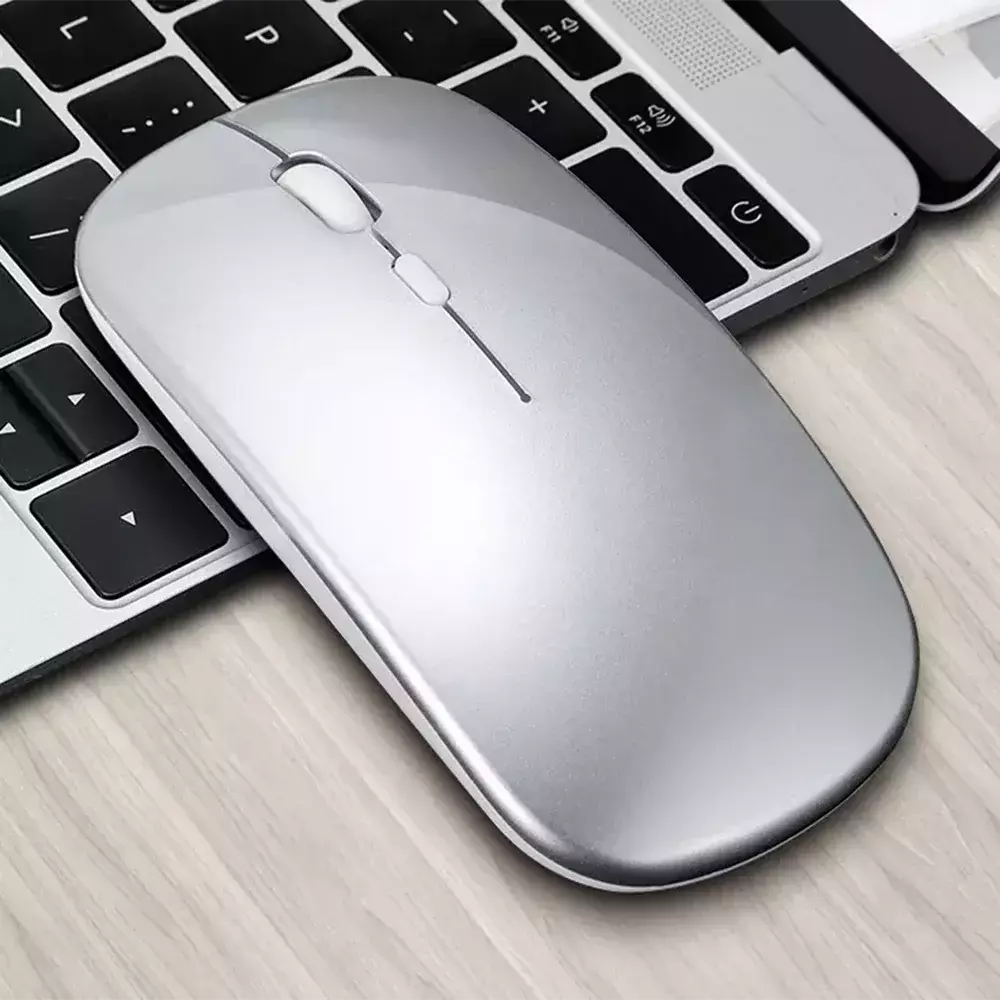Mouse para jogos sem fio com modo único, Mouse de bateria com receptor USB, DPI ajustável, apto para PC, laptop, notebook, casa e escritório, 2.4GHz