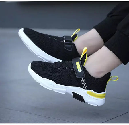 Crianças sapatos antiderrapantes respirável malha sapatos da criança conforto tênis de corrida marca meninas meninos sapatos casuais crianças moda tênis