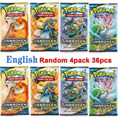 Novo 36/40 pçs caixa pokemon cartão escarlate & violeta evoluções prismáticas inglês impulsionador batalha carte negociação cartões de coleção presentes