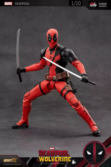 ZD Toys Deadpool & Wolverine Figuras de ação Deadpool Caixa Wolverine Coleção Figuras de ação para adultos Brinquedo infantil
