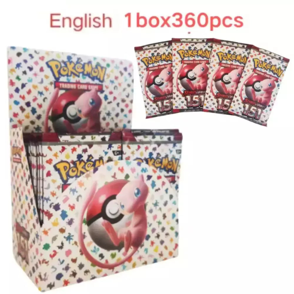 Evolutions prismáticas 360 peças cartão pokemon viagem juntos coroa stellar 151 ultra prisma inglês impulsionador cartão de transação de batalha