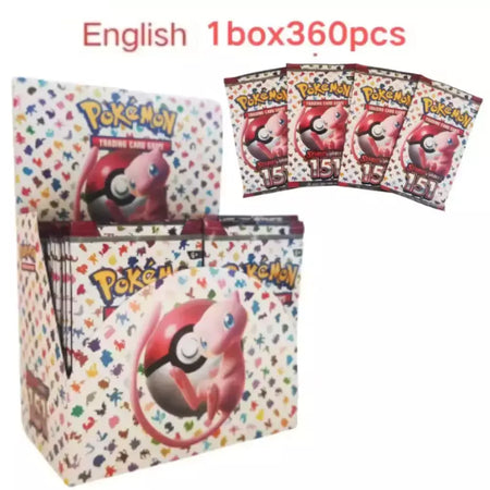 Evolutions prismáticas 360 peças cartão pokemon viagem juntos coroa stellar 151 ultra prisma inglês impulsionador cartão de transação de batalha