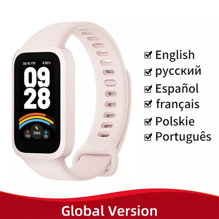 Versão global xiaomi mi band 9 ativo 8 dias de vida útil da bateria pulseira 1.47 ''tela 60hz 50 modos esportivos mi fitness banda inteligente