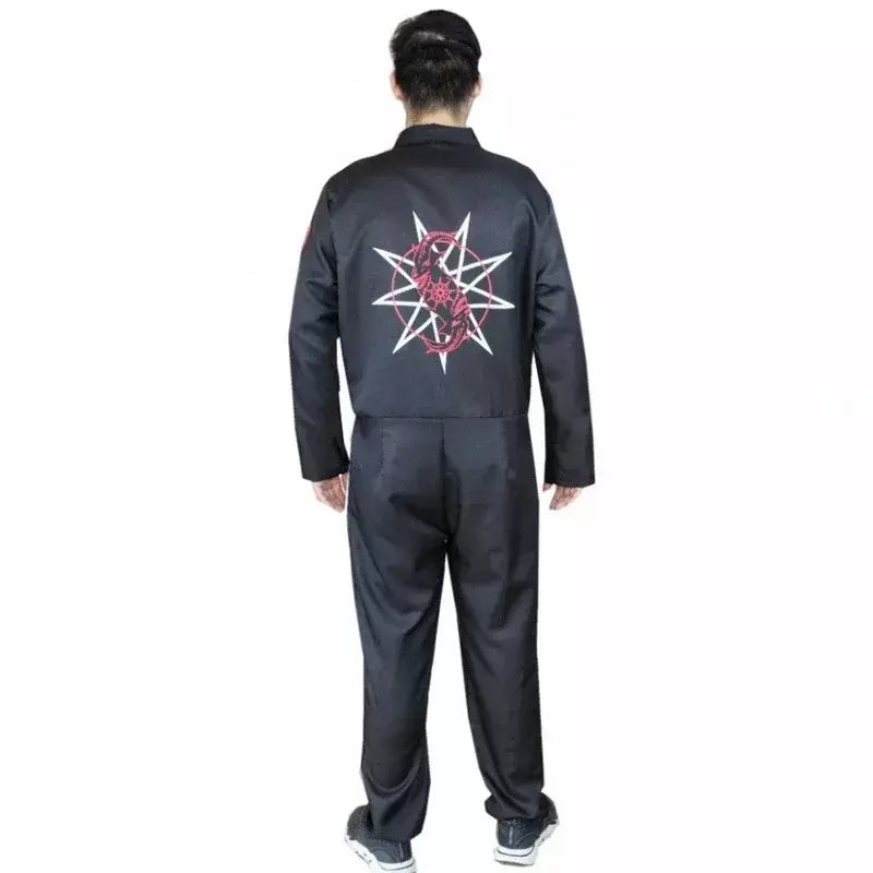Aboutcos-mono Slipknot para homem, fantasia sem máscara para festa de Halloween, novidade