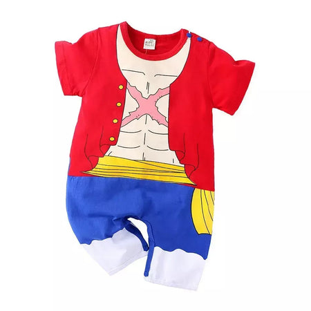 Bebê menina menino traje anime roupas recém-nascidos macacão infantil luffy akatsuki vegeta cosplay macacão da criança traje de halloween 0-18m