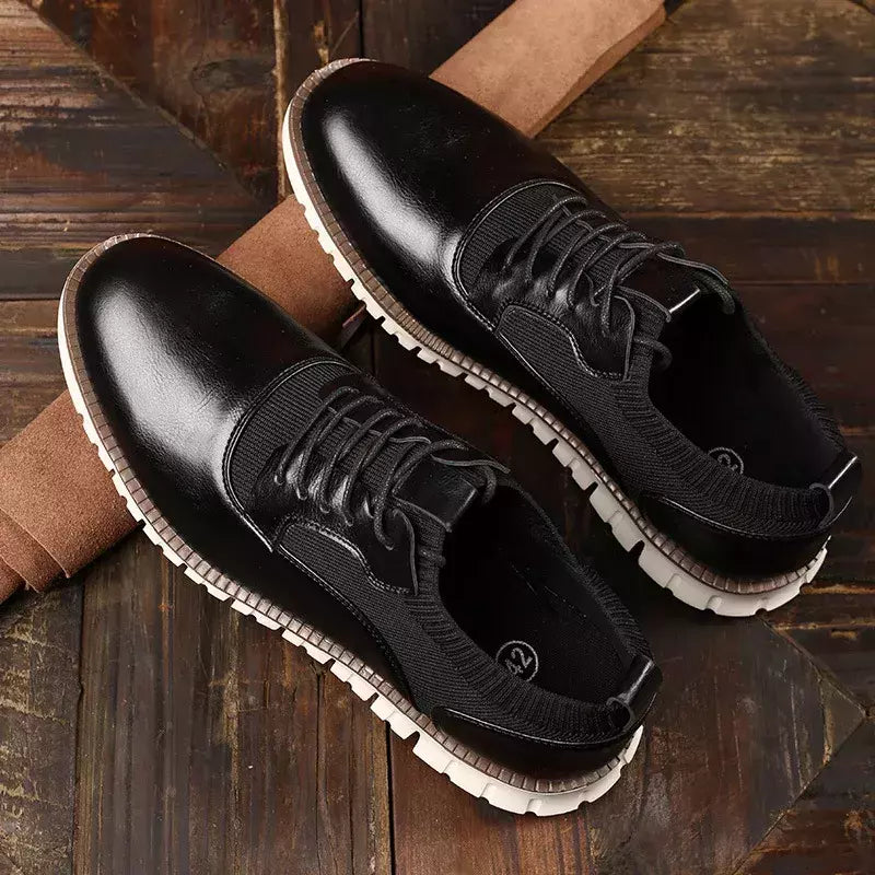 Sapatos de couro casual masculino, sapato social masculino, vestido de noiva, mocassins de luxo, preto, marrom, primavera, coleção verão