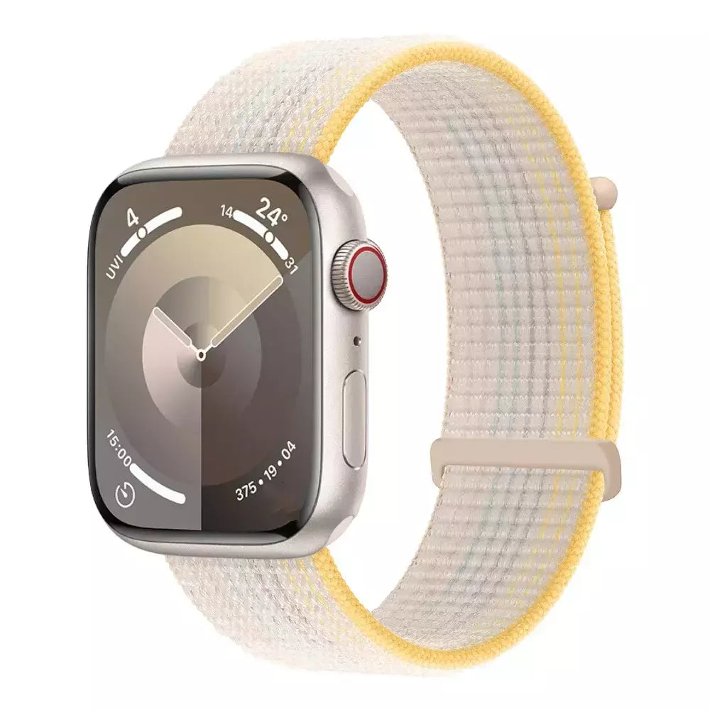 Pulseira de Nylon Respirável para Apple Watch, Alça de Substituição, Ultra 2 1, 49mm, Série 9, 8, 7, 6, 5, 4, 3, SE, 44mm, 45mm, 41 milímetros, 44 milímetros