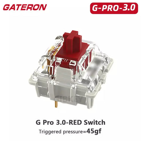 Gateron branco amarelo prata pro 2.0 v2 switch 3pin rgb linear tátil vermelho marrom switches para teclado mecânico permutável quente