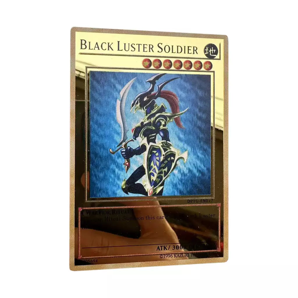 Yugioh cartões de metal dourado yu-gi-oh liga coleção cartão olhos azuis escuro magial obelisco slifer ra crianças presente de aniversário de natal