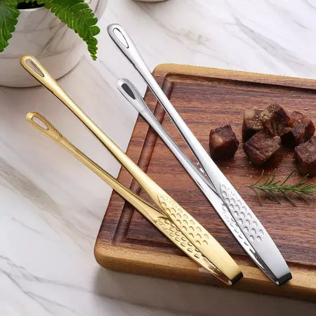 Pinças de cozinha para churrasco, pinças para cozinhar, aço inoxidável, carne, alimentos, clipe, buffet, ferramentas para churrasco, utensílios de cozinha para casa
