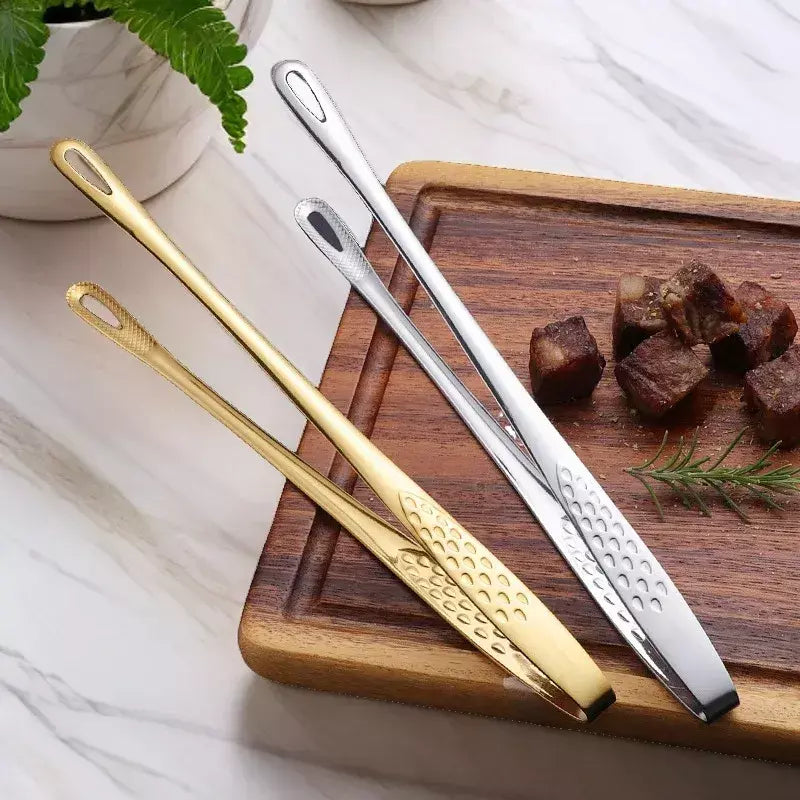 Pinças de cozinha para churrasco, pinças para cozinhar, aço inoxidável, carne, alimentos, clipe, buffet, ferramentas para churrasco, utensílios de cozinha para casa