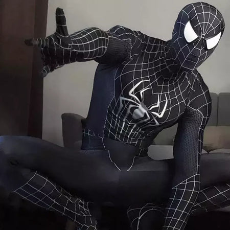 Tobey maguire spiderman traje preto/vermelho raimi homem aranha cosplay super-herói zentai terno trajes de halloween para adultos