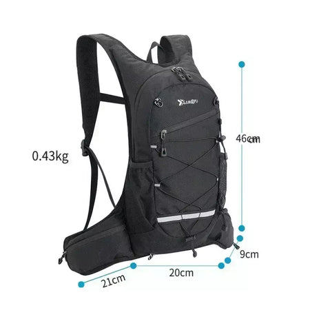 Caminhadas mochila impermeável poliéster resistente ao desgaste das mulheres dos homens trekking mochila em camadas saco de armazenamento esporte para exercício fitness