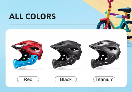 Batfox crianças rosto cheio capacete da bicicleta destacável downhill crianças ciclismo motocicleta skate esportes corrida capacete de bicicleta