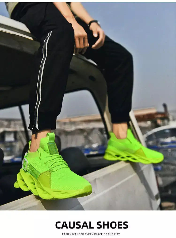 Venda quente moda roxo tênis casuais das mulheres dos homens lâmina tênis de corrida tamanho grande 48 luz respirável sapatos esportivos masculino malha tênis