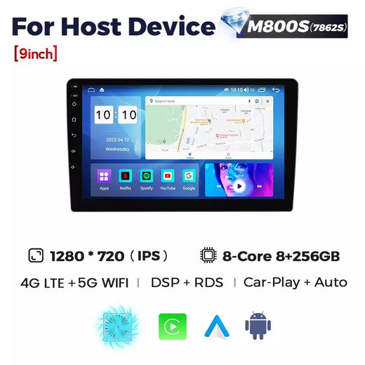 NaviFly 9 10 polegadas 1280*720 reprodutor de vídeo multimídia para carro rádio estéreo universal GPS para Volkswagen Nissan Hyundai Kia Toyota