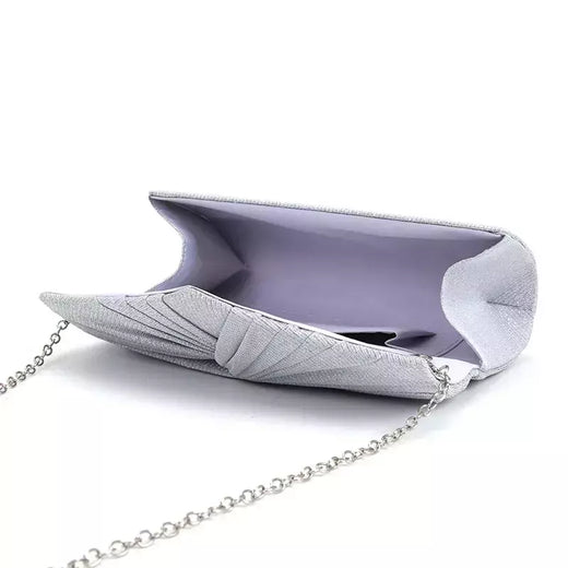 Embreagem de lantejoulas prateadas para mulheres, bolsas de noite, bolsas de ombro de cadeia, bolsas de luxo para jantar