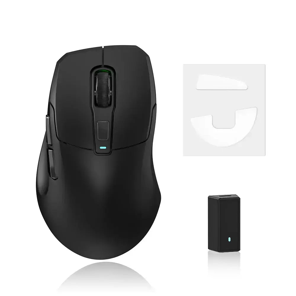 Kysona uranus pro mouse para jogos sem fio mouse ergonômico paw3395 54g 8khz taxa de pesquisa 26000dpi para mão direita grande pc gamer