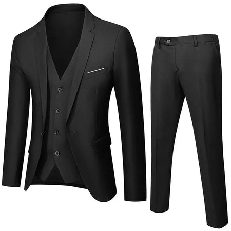 Ternos formais masculinos completos, conjuntos elegantes de blazers, roupas de casamento, calças, jaquetas, fantasias de luxo, negócios de casamento, 2 peças