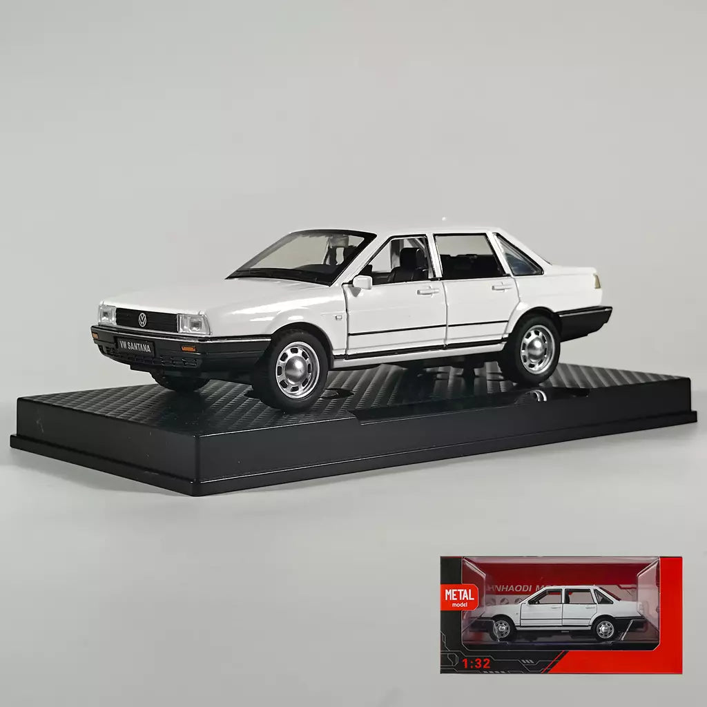 1:32 volkswagen santana liga de metal modelo fundido carro som & luz puxar para trás alta simulação carro de brinquedo das crianças presentes aniversário