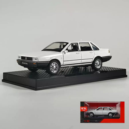 1:32 volkswagen santana liga de metal modelo fundido carro som & luz puxar para trás alta simulação carro de brinquedo das crianças presentes aniversário