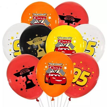 10/20 pçs carros 12 polegada balão de látex relâmpago mcqueen mater balões decorações kit para aniversário chá de fraldas festa suppli