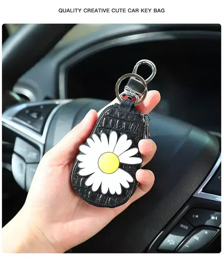 Caso chave do carro dos desenhos animados mickey minnie pato donald decoração anime figura auto chave proteção caso interior ornamento acessórios