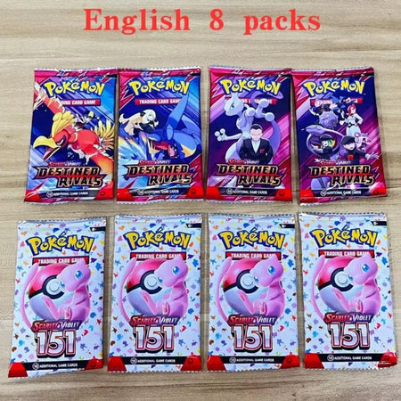 Evolutions prismáticas 360 peças cartão pokemon viagem juntos coroa stellar 151 ultra prisma inglês impulsionador cartão de transação de batalha