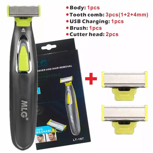 Barbeador elétrico para os homens usb recarregável barba de barbear depilador masculino máquina cabelo cuidados com a cara limpeza