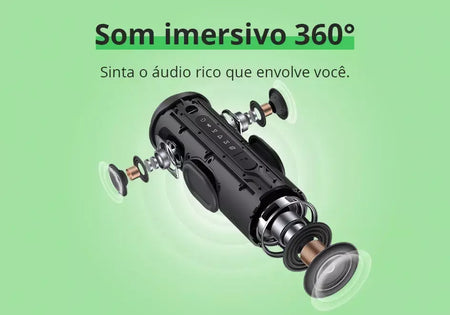 Tronsmart T8 caixa de som bluetooth portátil, Alto-falante Bluetooth 40W Alto-falante portátil externo com graves profundos, SoundPulse, IPX7 à prova d'água, controle de APP, para camping