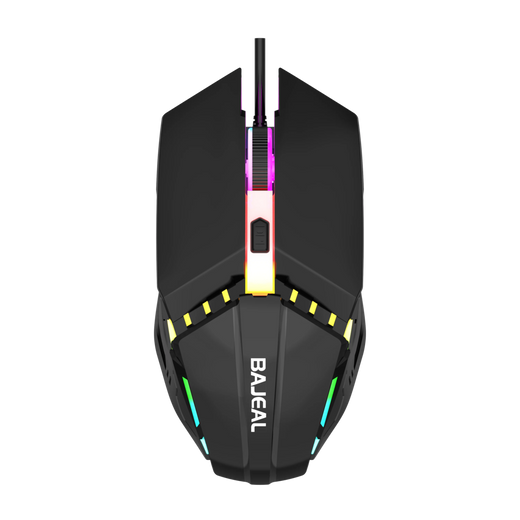 BAJEAL D11 com fio USB colorido backlight jogo mouse competitivo 4D ponderado desktop laptop mouse luminoso