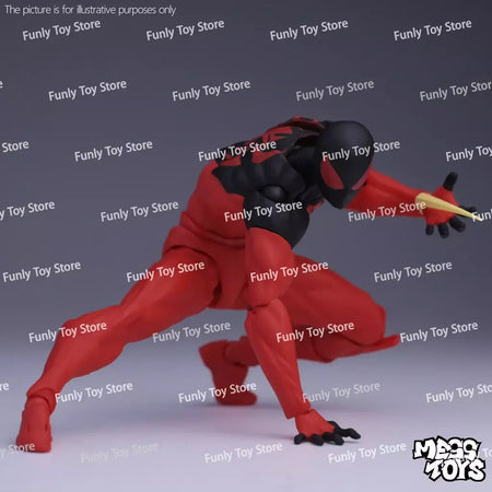 Em estoque brinquedos bagunça homem aranha symbiote spiderman messtoys scarlet aranha terno preto vizinho anime figura de ação presentes brinquedos