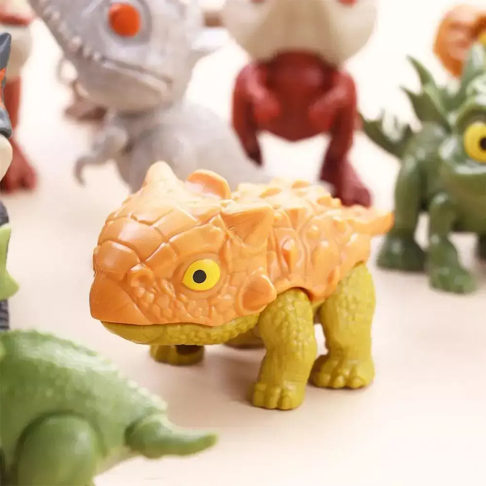 Dinossauro jurássico dino animal figura modelo parque brinquedo mordendo mão complicado elefante camaleão hipopótamo mosasaurus dedo para meninos presente