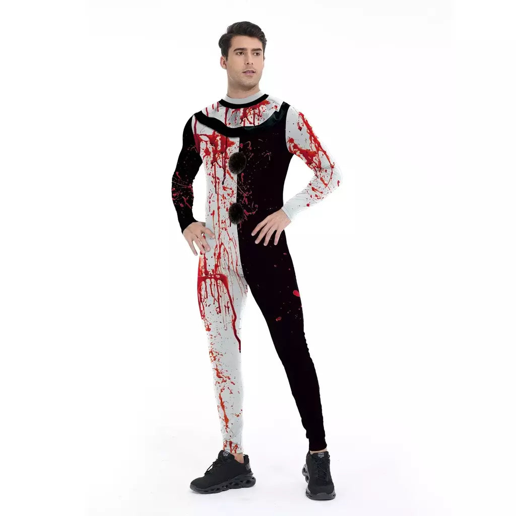 My Secret Art The Clown Cosplay Costume para meninos e meninas, Terrifier 3, Halloween Party Dress, Superhero Costume, Zero Bodysuits