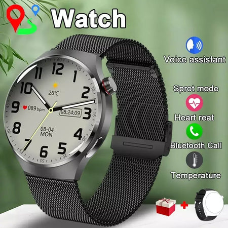 Xiaomi relógio inteligente masculino ms. nfc gps 360*360 1.52amoled hd screentracker bússola bluetoothcall ip68 esporte freqüência cardíaca smartwatch