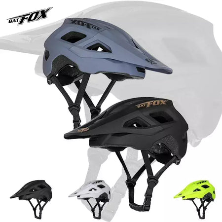 Batfox capacete de bicicleta mtb ajustável, leve, respirável, forro confortável, esportes ao ar livre, chapéu seguro para homens e mulheres, capacete de ciclismo