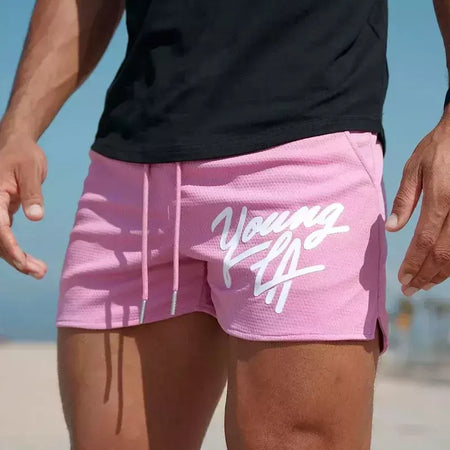 Calções de Fitness Masculino Estilo Americano, Corrida, Calça de Praia de Treino, Basquete, Esportes Ginásio, Fitness, Marcas