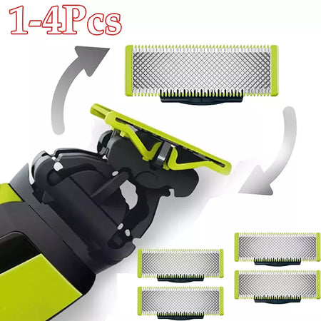 Cortador de lâmina de barbear de substituição, Lâminas sobressalentes para Philips OneBlade, QP2520, QP2523, QP2630, QP6510, 1 Pc, 2 Pcs, 3 Pcs, 4Pcs