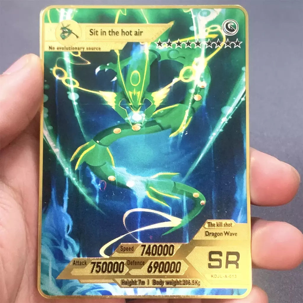 999999 Pontos hp pokemon cartão de metal charizard ouro metal super cartões inglês cartão mewtwo vmax mega anime jogo coleção presentes