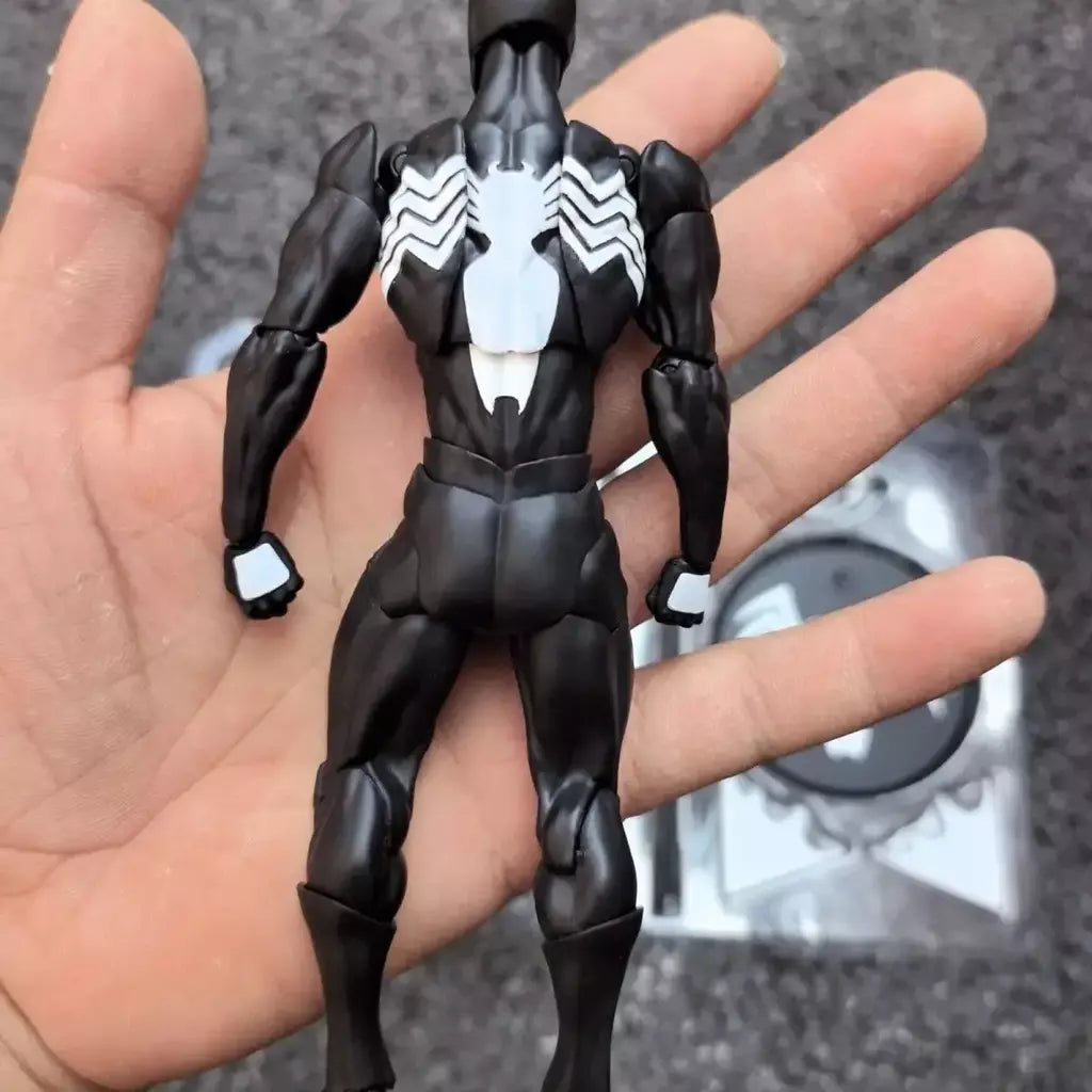 Novos brinquedos bagunça figura do homem-aranha terno preto vizinho simbionte messto brinquedos escarlate vizinho figura de ação ct brinquedos preto vermelho homem aranha