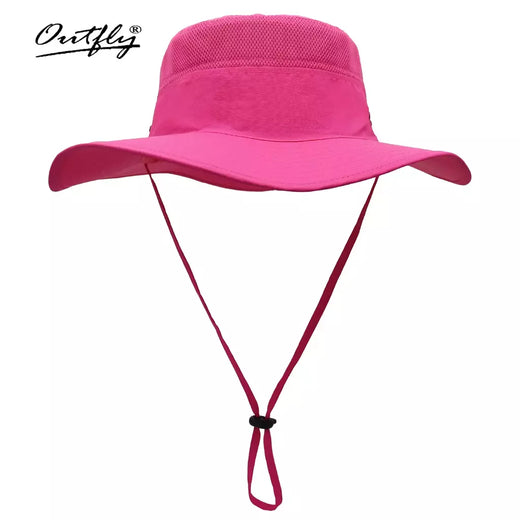 Chapéu de balde para homens e mulheres, protetor solar de pescador, Chapéu Panamá Sol, Rede Respirável de Pesca, Chapéu Grande de Secagem Rápida, Chapéu Caminhada