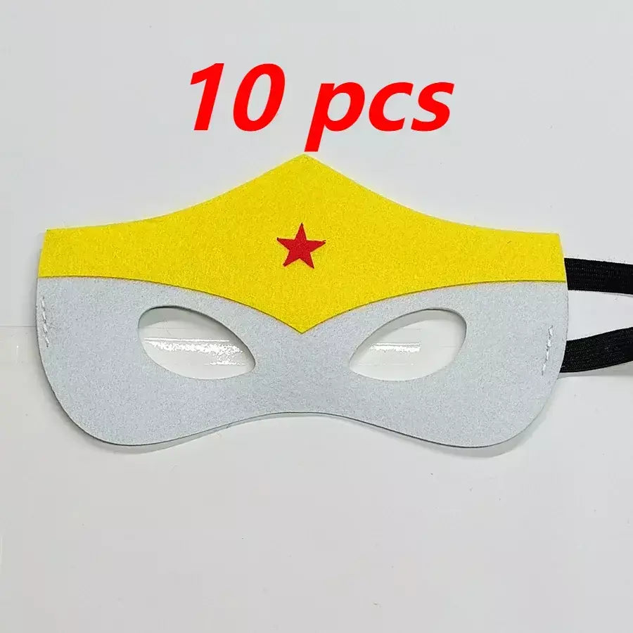 10 pçs/set disney mavel homem-aranha super herói máscaras de halloween congelado cosplay máscara presentes de natal festa de aniversário traje para criança
