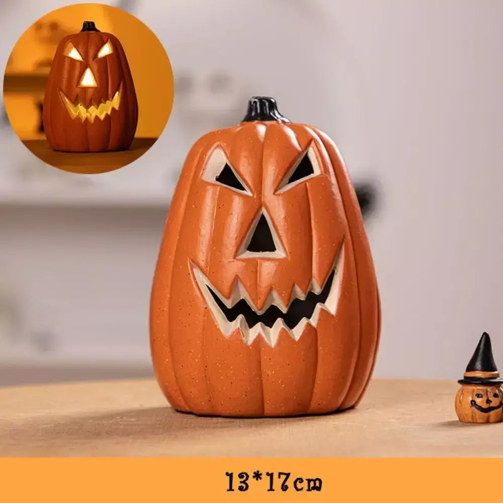 Decoração de halloween abóboras lâmpada para casa quintal jardim ao ar livre decoração halloween horror casa crânio festa adereços brilho no escuro