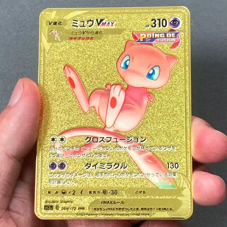 999999 Pontos hp pokemon cartão de metal charizard ouro metal super cartões inglês cartão mewtwo vmax mega anime jogo coleção presentes