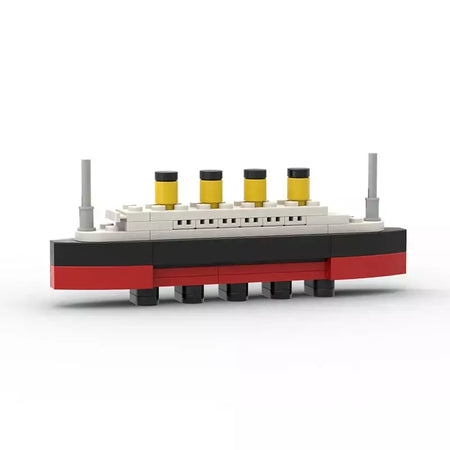 Titanic quebrar em meio rms cruzeiro afundou blocos de construção moc navio barco 3d modelo plástico diy steamboat presentes crianças brinquedos cidade filme