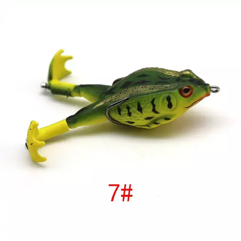 Topwater sapo isca baixo truta iscas de pesca kit conjunto realista prop sapo macio swimbait flutuante com ganchos malhas